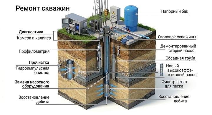 Ремонт скважин в Себеже